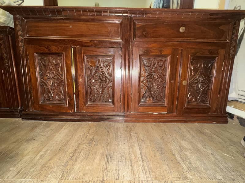 Chinioti Wooden King Size Bed Set 6