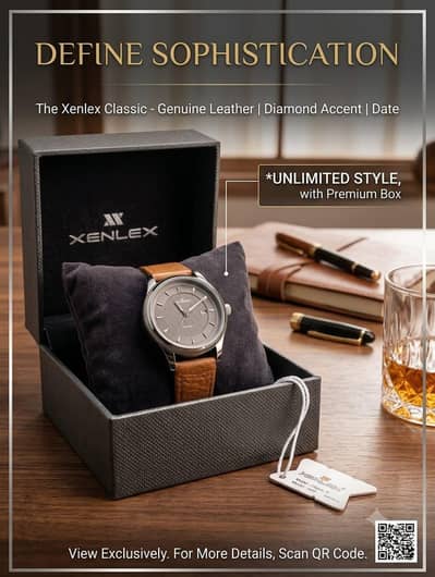 Xenlex Executive Men's Watch | Grey Textured Dial