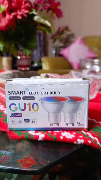 Smart LED GU10 Wi-Fi Bulbs, 2 Pieces 5W