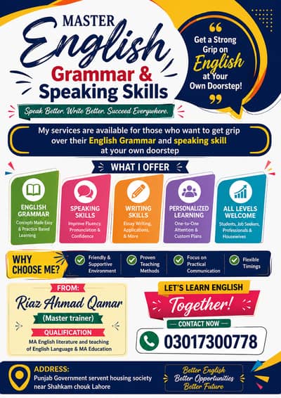 Learning of English Grammar and English Speaking Skill