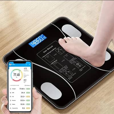 Smart Digital Weight Scale 180KG - Bluetooth & Mobile App. Working
