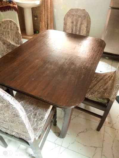 Dining Table with Four Chairs
