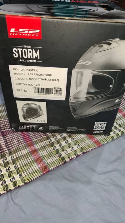 LS2 FF800 Storm Helmet Gun Metalic Medium