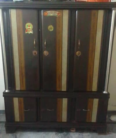 3 door iron wardrobe
