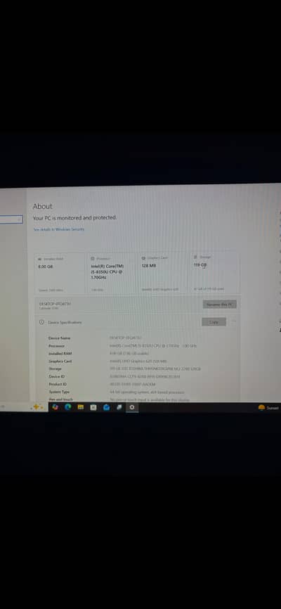 Dell Latitude 5590 | Core i5 8th Gen | 8GB RAM | 128GB SSD