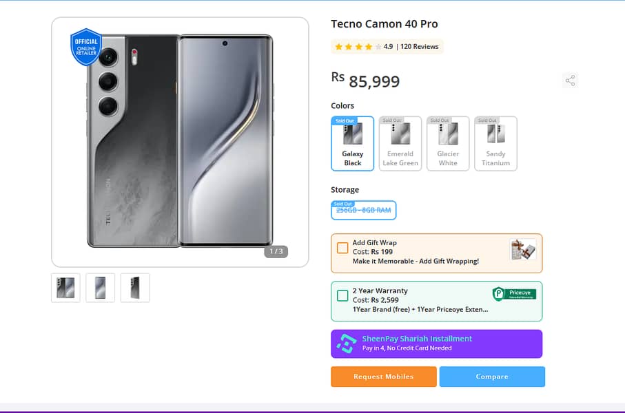 Tecno CAMON 40 Pro 2