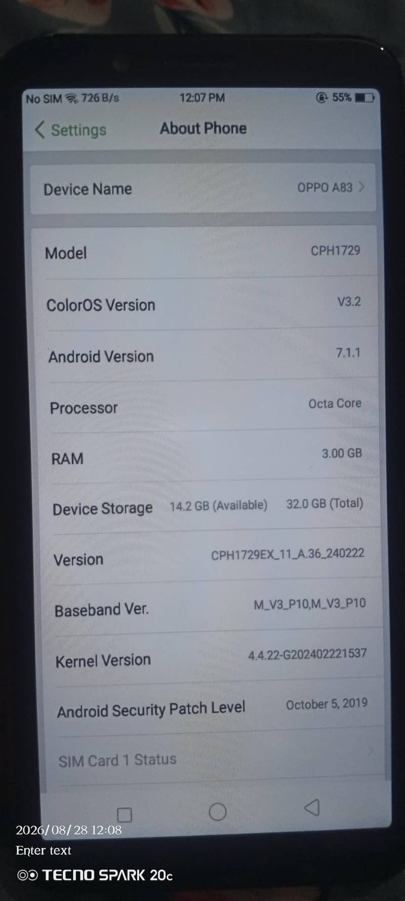 OPPO A83 3