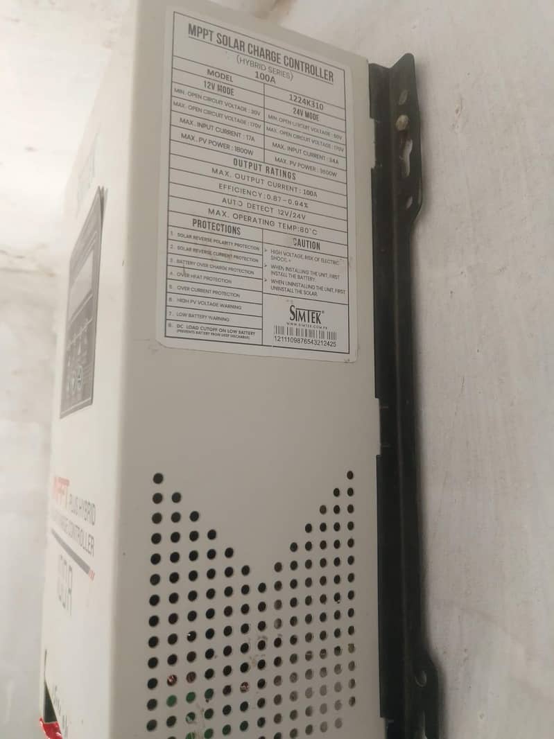 simtek mppt solar controller 100A 1
