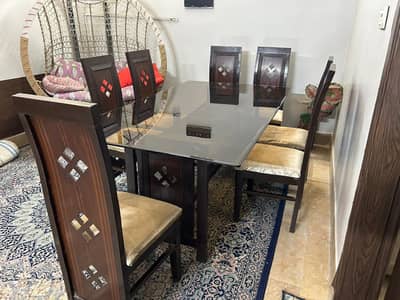 Dinning table and Eight chairs
