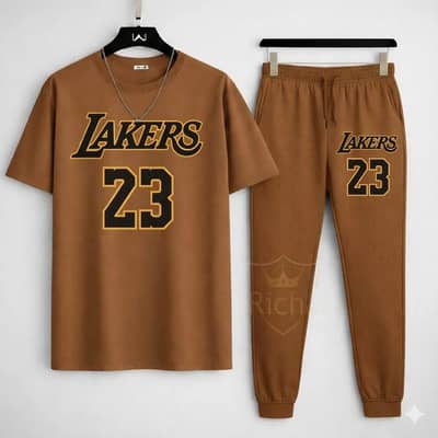 Men's Lakers 23 Printed Tracksuit Set Men's Men