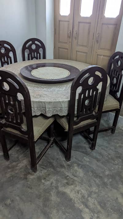Dining table with chairs