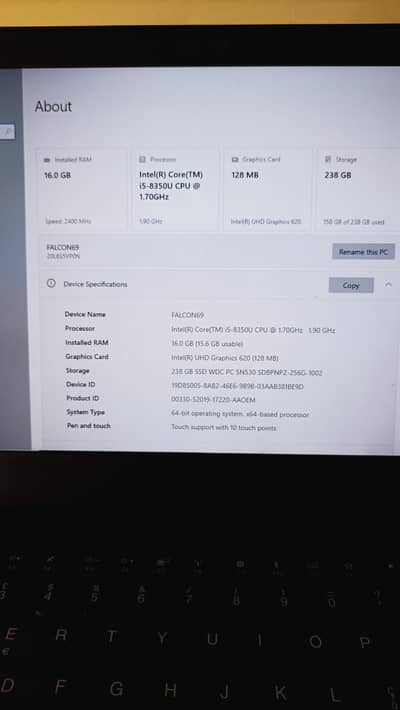 Lenovo think pad t480s