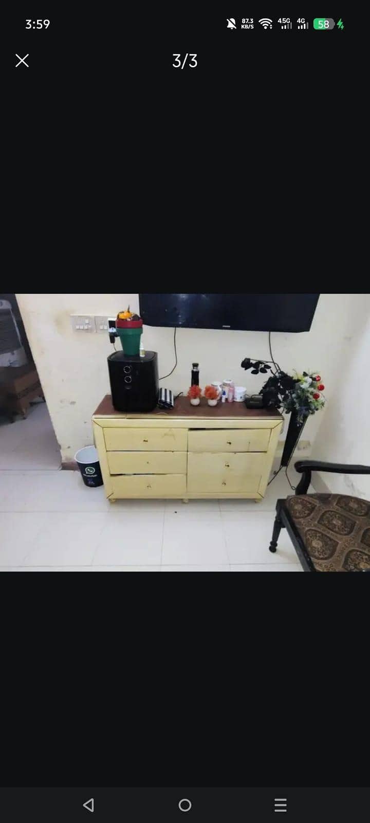 bed set dressing table side tables 0