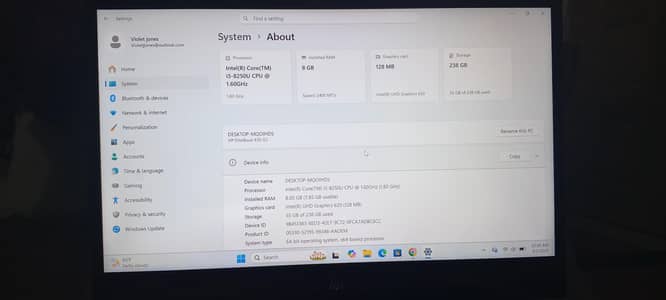 HP core I5 touch screen