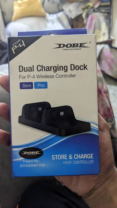 Original DOBE Dual Charging Dock for PS4 Wireless Controller.