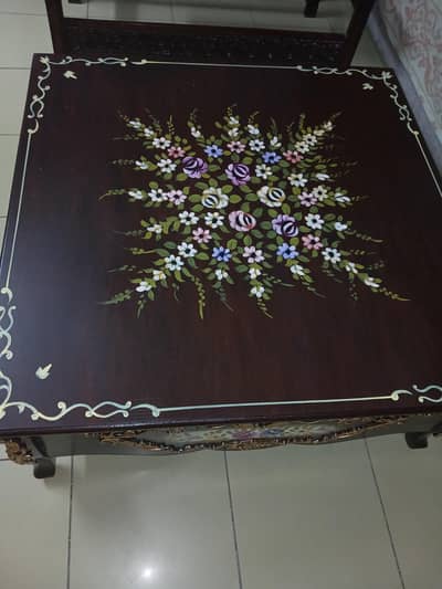 hand painted table