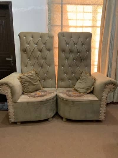 2 elegant Sofa long height for sale