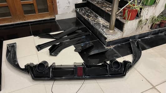 Diffuser batman mirror side skirts front lips