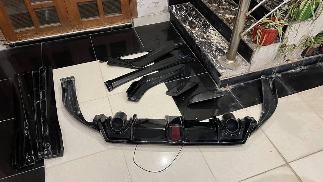 Diffuser batman mirror side skirts front lips 4
