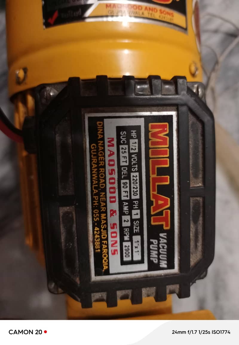 Millat vacuum pump 2