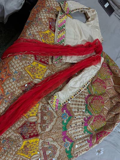 1 lahnga with choli and dupatta