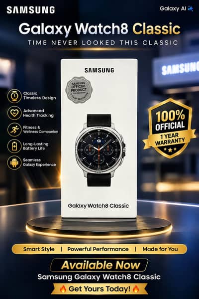 ⌚ Samsung Galaxy Watch8 Classic – Brand New 