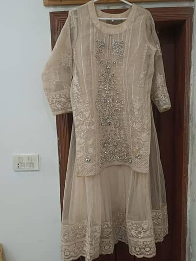 Maxi with Full Embroided Shirt