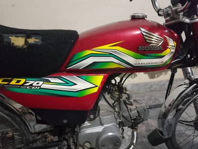 Honda CD 70 Red 2023 model urgent for sale
