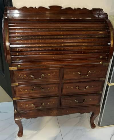 writing tables study desk imported roller top bureau table woodensolid