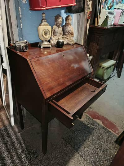 writing tables study desk imported roller top bureau table woodensolid