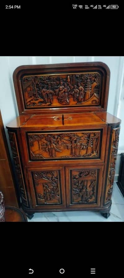 writing table roller top antique study desk bureau table wooden solid