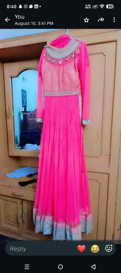 Pink long Stylish maxie