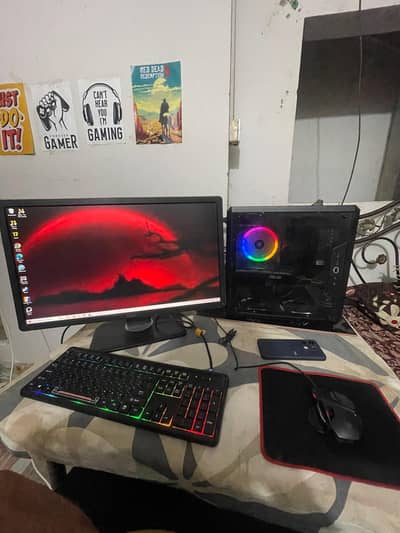 Complete Gaming PC Setup – RX 580 8GB | i3-10100 | 16GB RAM