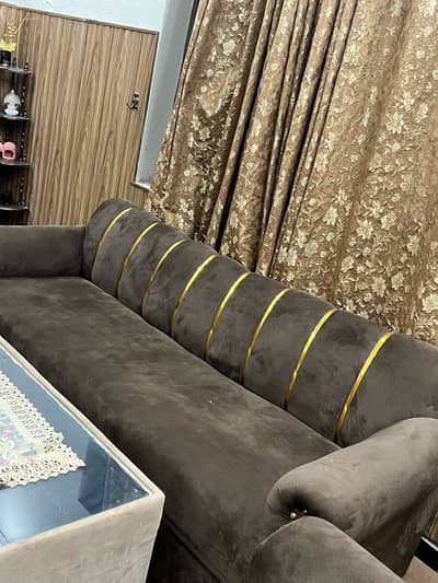 5seater sofa(3.1. 1) velvet.