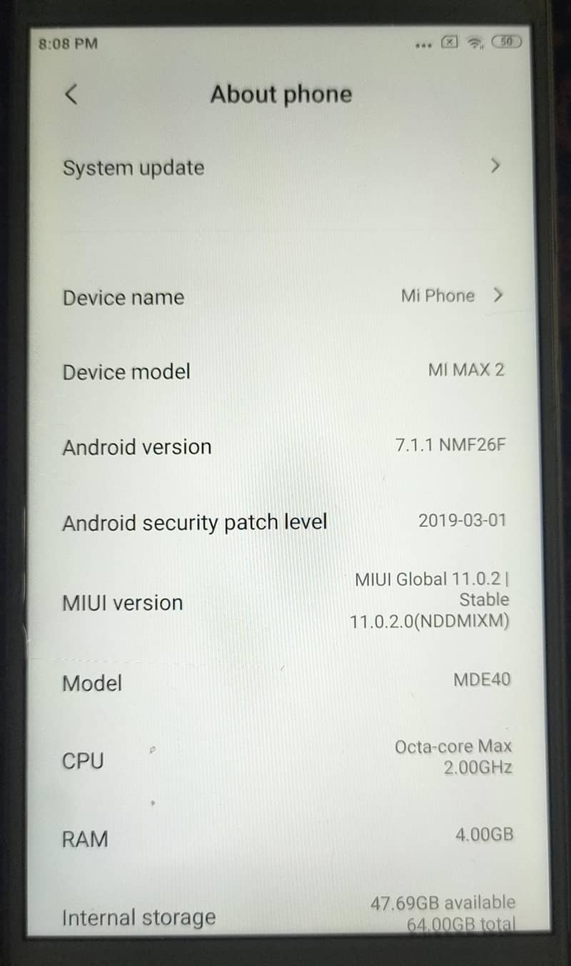 Xiaomi Mi Max 2 4