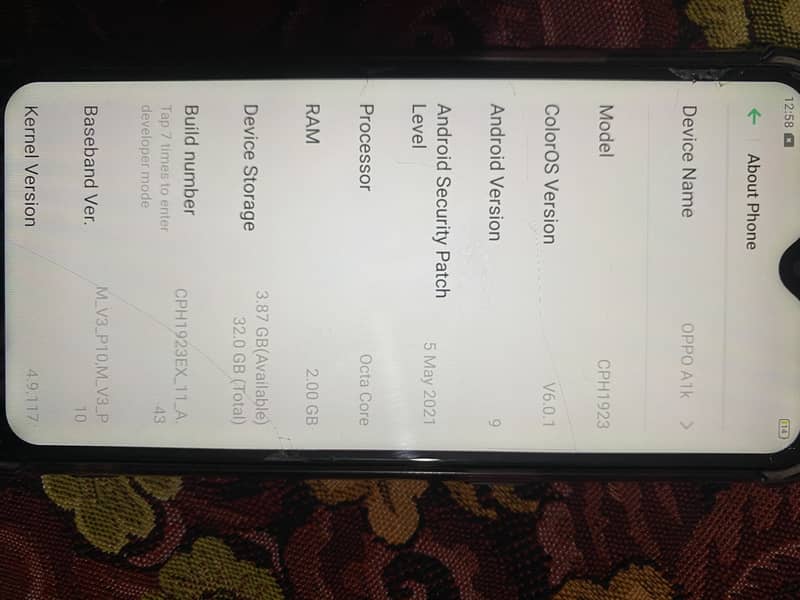 OPPO A1k 1