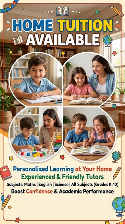 Home tuition available