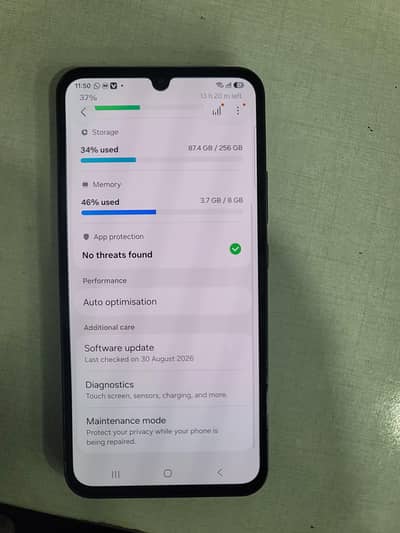Samsung A34 pta approved  10.10 conditions 8.256 gb
