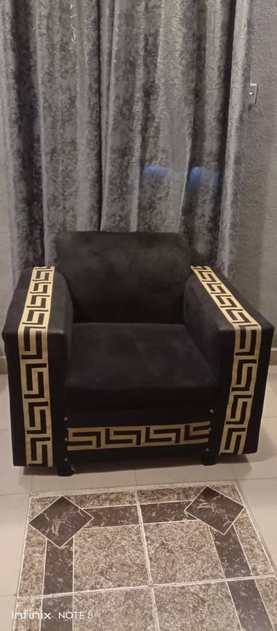 black velvet sofa set