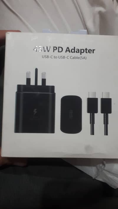 100% original 45w charger with wire saudia sey mgwaya use tk ni kia