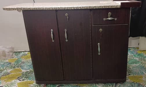 wooden iron stand