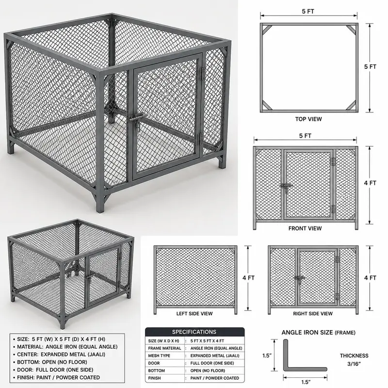 Folding Cage Available for  Sale for Goat's — photo 2