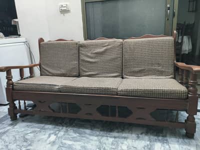 sofa wooden 5 seater for sale