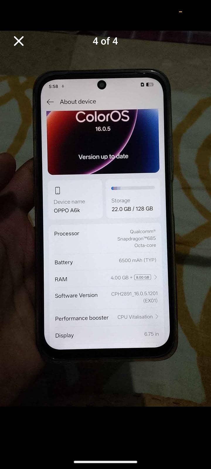 OPPO A6k exchange iphone 3