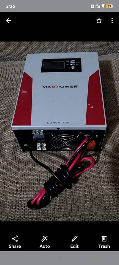 max power 1.2kv Hybrid inverter ups 12volt no fault