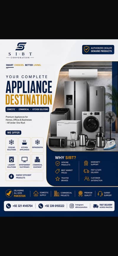 All Home Appliances & Electronics (Ac, Fridge, Ovens,Washing Machines)