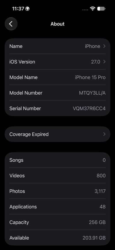 Apple iPhone 15 Pro Double physical Sims FU