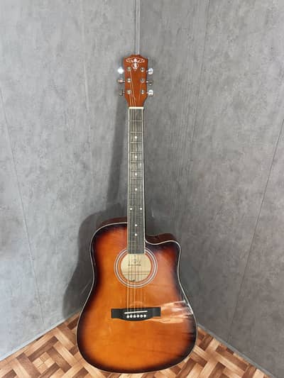 Semi Acoustic Guitar with Bag (condition 9/10)