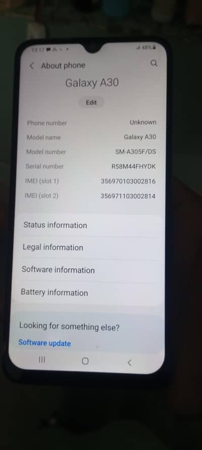 Samsung Mobile A30 /03193305358