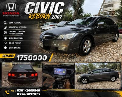 Honda Civic Oriel 2007 REBORN MANUAL GOOD FUEL AVERAGE URGENT SALE